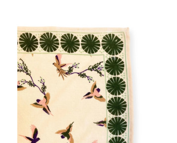 Grand foulard Apaches Latika - Cerisier Kaki