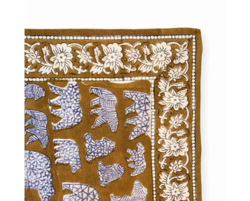 Grand foulard Apaches Latika - Ours Tapenade