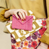 Petite Enveloppe Ravi Khadi - Fuchsia
