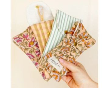 Pochette brosse à dents Suna Khadi - Sauge