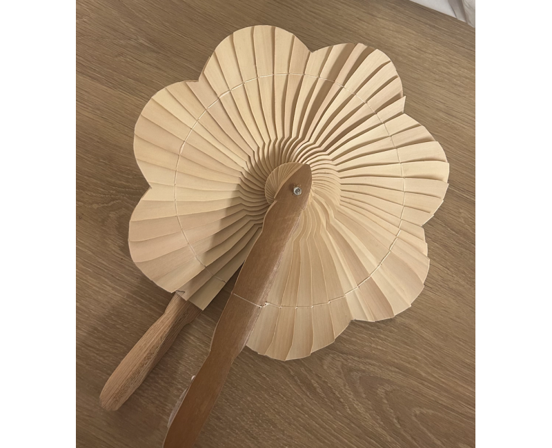 Éventail Fleur Ecru
