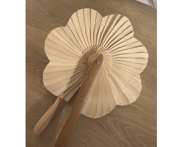 Éventail Fleur Ecru