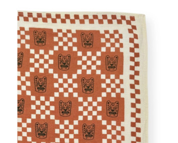 Grand foulard Apaches Latika Tigro - Rust