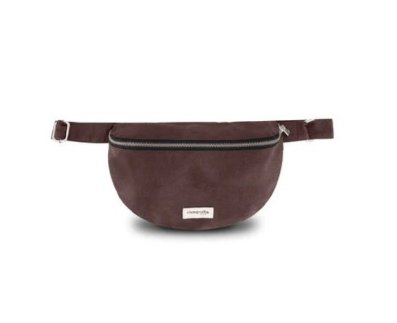 Sac banane Custine Rivedroite - Chocolate brown waxed