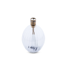 Lampe à huile en verre transparent strié forme ovale