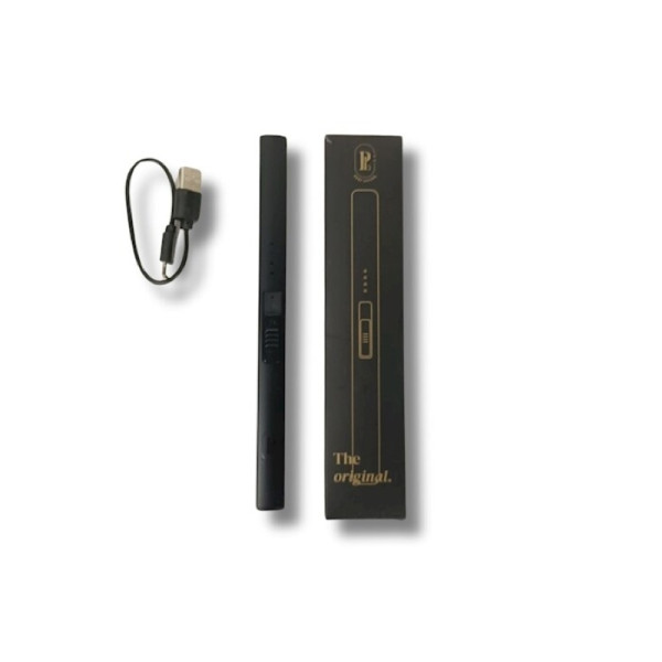 Briquet noir avec sa prise usb-c