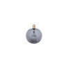 Lampe à huile en verre fumé gris