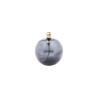 Lampe à huile en verre fumé gris
