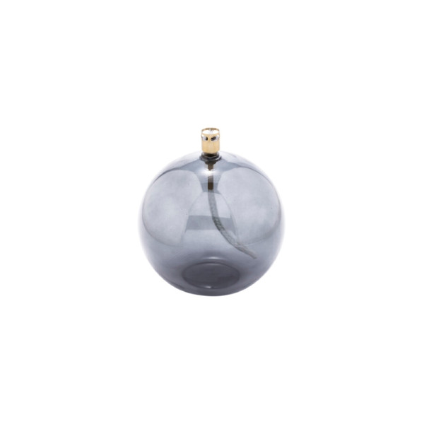 Lampe à huile fumée grise