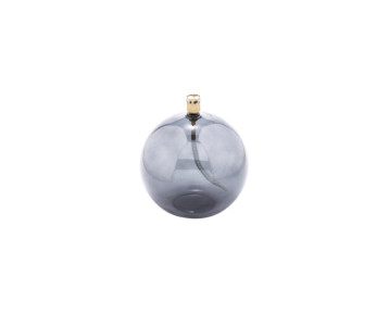 Lampe à huile fumée grise