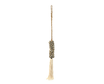Pampille en coquillage gris