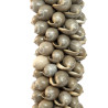 Pampille coquillages et coton - Gris