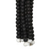 Pampille perles bois - Noir