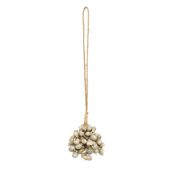Pampille coquillages boule - Gris
