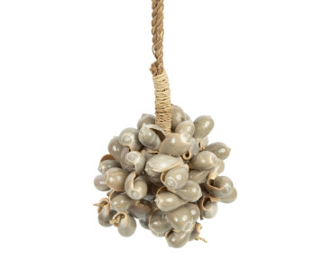 Pampille coquillages boule - Gris