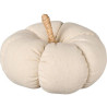 Citrouille en tissu beige en coton