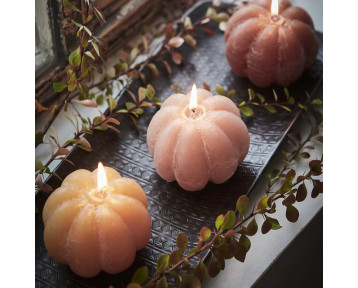 Bougie citrouille - Orange foncé