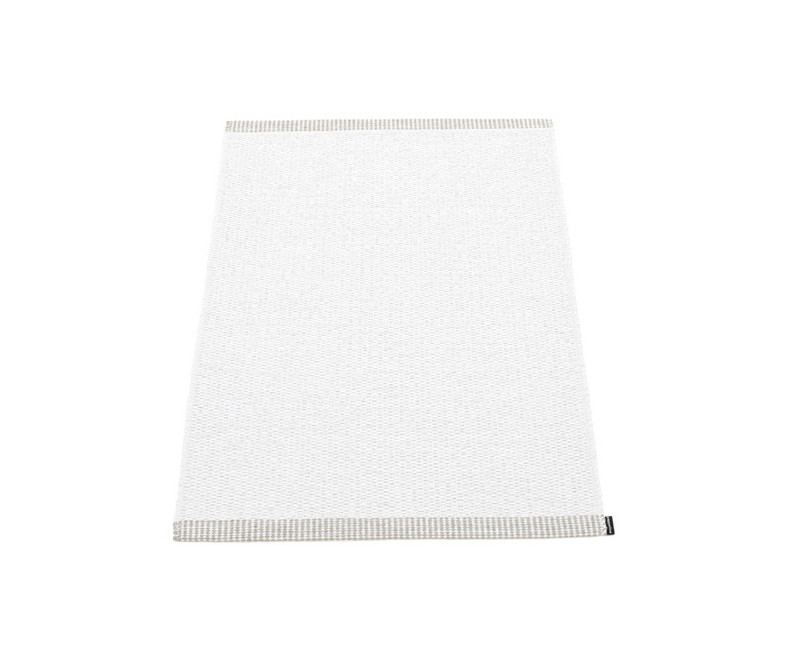 Tapis pvc tissé blanc bord ourlé Tapis pvc tissé blanc bord ourlé