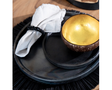 Rond de serviette en perles - lot de 4