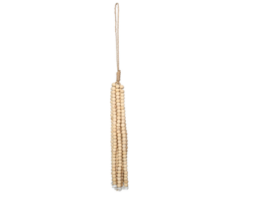 Pampille perles bois - Naturel