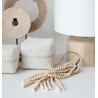 Pampille déco en perles bois 2 coloris