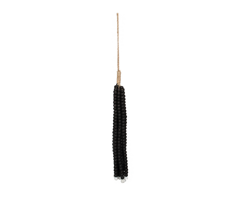 Pampille déco en perles bois 2 coloris