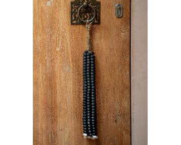 Wooden beads tassel 2 coloris