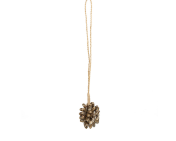 Pampille en coquillages marrons