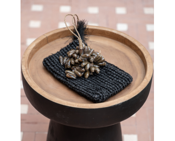 Pampille en coquillages marrons