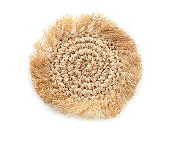 Sous verre raffia Fringe