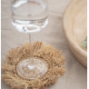 Sous verre raffia Fringe