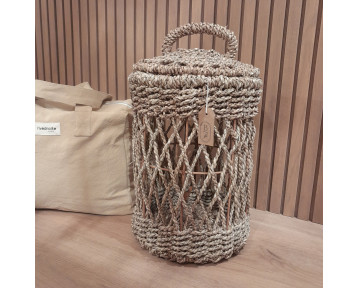 Panier à linge en jonc de mer