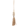 Pampille en coquillage et raphia