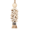 Pampille en coquillage et raphia