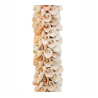 Pampille en coquillages roses et franges coton
