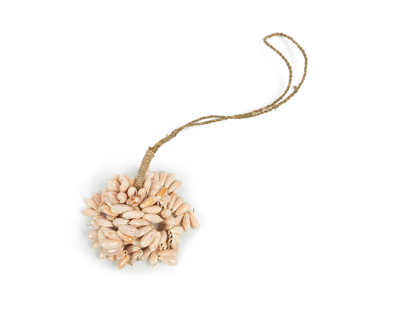 Pampille coquillages boule - Rose