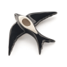 Hirondelle céramique noire - 3 tailles