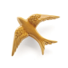 Hirondelle céramique moutarde - 3 tailles