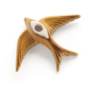 Hirondelle céramique moutarde - 3 tailles
