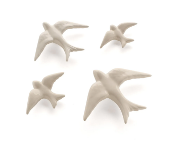 Hirondelle céramique blanche - 3 tailles