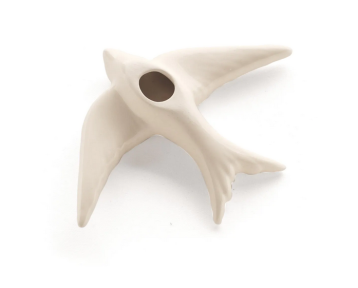 Hirondelle céramique blanche - 3 tailles