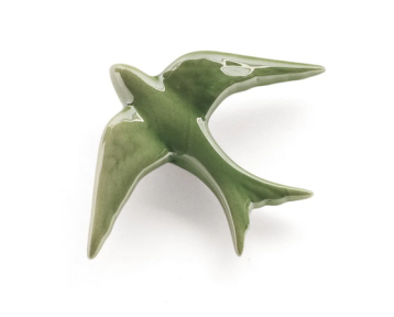 Hirondelle céramique olive...