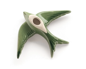 Hirondelle céramique olive - 3 tailles
