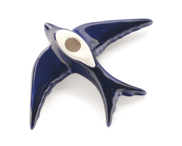 Hirondelle céramique marine - 3 tailles
