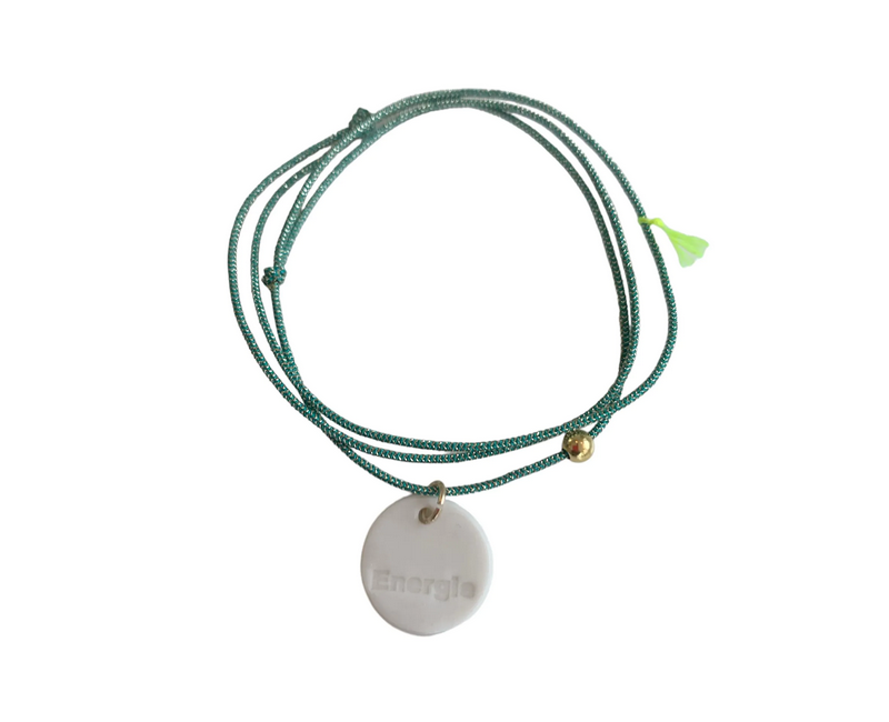 Bracelet collier Vert Energie