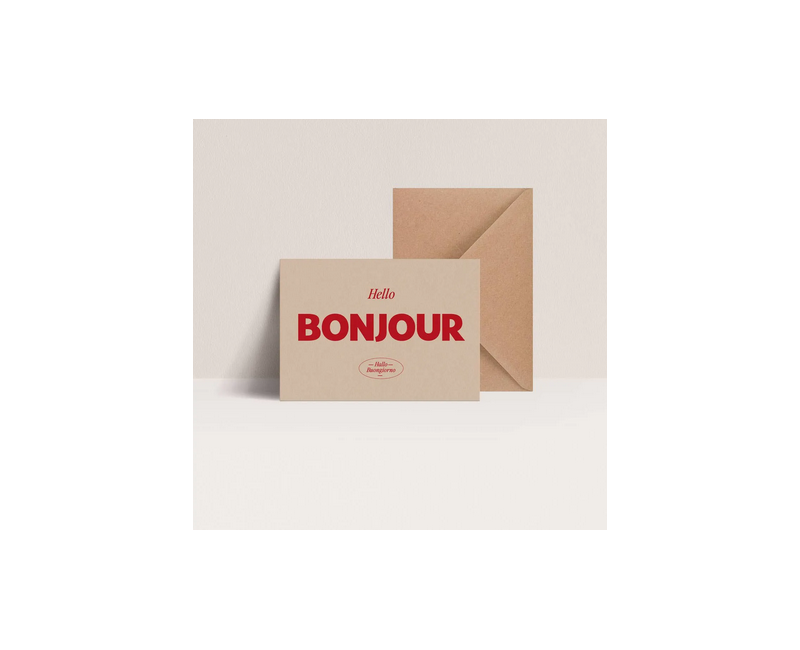 Carte Bonjour