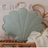 Coussin coquillage lin menthe