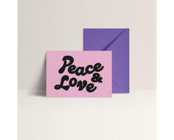 Carte Peace and Love