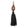 Porte clés coquillage marron et noir