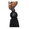 Porte clés coquillage marron et noir